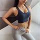 Yoga Bra Woman High Impact Sports Bra Cross Back Gym Workout Running Push Up Bra Crop Top Quick Dry Stretchy Fitness Top