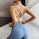 Yoga Bra Woman High Impact Sports Bra Cross Back Gym Workout Running Push Up Bra Crop Top Quick Dry Stretchy Fitness Top