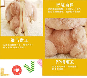 Long Ear Rabbit Plush Bag Cute Doll KawaiiShoulder Backpack Crossbody Bag Coin Purse Messenge Bags Plush Toy Girls Gift