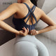 Yoga Bra Woman High Impact Sports Bra Cross Back Gym Workout Running Push Up Bra Crop Top Quick Dry Stretchy Fitness Top