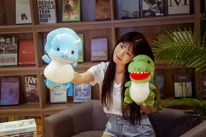 New Fashion Creative 3D Dinosaur Backpack Cute Animal Cartoon Plush Backpack Dinosaurs Bag for Children Kids Boy Gifts