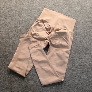 Seamless High Waist Yoga Pants Scrunch Gym Leggings Sport Women Fitness Ruched Butt Lifting Stretchy Legging Ribbed Booty Tights