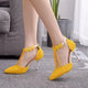 New Women Summer Ssandals Ladies Beading Lace Flowers Shoes Female Casual Sandals Comfortable Woman Thin High Heels H0160