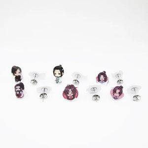 Earrings Poker Icon Funny Earrings Acrylic Resin Craft Epoxy Ear Accessories