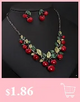Victorian Gothic Halloween Red Rhinestone Charms Vampire Maxi Necklace Choker Fashion  Cocktail Evening Party Dress Jewelry