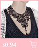 Victorian Gothic Halloween Red Rhinestone Charms Vampire Maxi Necklace Choker Fashion  Cocktail Evening Party Dress Jewelry