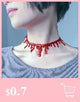 Victorian Gothic Halloween Red Rhinestone Charms Vampire Maxi Necklace Choker Fashion  Cocktail Evening Party Dress Jewelry