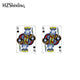 Earrings Poker Icon Funny Earrings Acrylic Resin Craft Epoxy Ear Accessories
