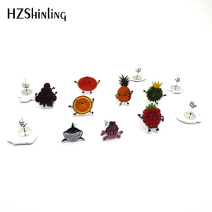 Earrings Poker Icon Funny Earrings Acrylic Resin Craft Epoxy Ear Accessories