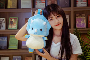 New Fashion Creative 3D Dinosaur Backpack Cute Animal Cartoon Plush Backpack Dinosaurs Bag for Children Kids Boy Gifts