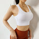 Yoga Bra Woman High Impact Sports Bra Cross Back Gym Workout Running Push Up Bra Crop Top Quick Dry Stretchy Fitness Top