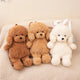 ZU Kawaii Plush Backpacks Stuffed Animal Teddy Dog Poodle Bear Bags Cute Children Teenager Gifts Soft School Backpack
