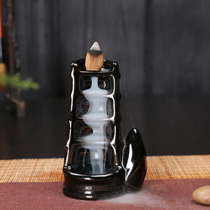 Creative Home Decor Backflow Stick Incense Burner Ceramic Censer Home Decoration Use In Home Teahouse Zen Yoga Decor -No Incense
