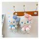 Kawaii Sanrio Hello Kitty Plush Backpack Stuffed Animal Doll Toy Women Plushie Bag Cartoon Cute Girl Shoulder Bag Birthday Gifts