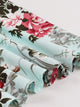 French printed dress, long sleeved skirt