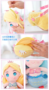 Mermaid Princess Shoulder Bags Little Girls Cute Coin Purses Children Mermaid Plush Toy Crossbody Bag