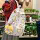 Sanrioed Pom Pom Purin Anime Cute Backpack Schoolbags Student Cartoon Travel Large Capacity Shoulder Bag Gift for Friend