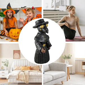 Crow Incense Burner Halloween Crow Incense Burner Resin Sorcery Home Decor Desktop Ornament Handmade Cone Burner Figurine