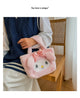Sanrio Cinnamoroll Cute Plush Fashion Handbag 2023 New Cartoon Multicolor Furry Small Shoulder Bag Messenger Bag Backpack Wallet