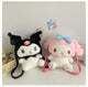 Large Sanrio Plush Backpack Cute Cinnamoroll Plush Doll My Melody Bag Cartoon Kawaii  Kulomi Plush Bag Gifts for Kids Girls