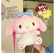 Large Sanrio Plush Backpack Cute Cinnamoroll Plush Doll My Melody Bag Cartoon Kawaii  Kulomi Plush Bag Gifts for Kids Girls