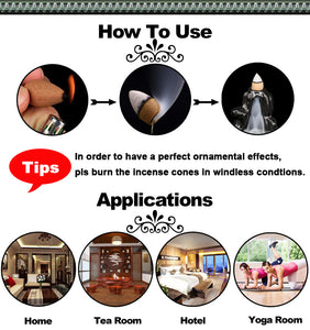 Creative Home Decor Backflow Stick Incense Burner Ceramic Censer Home Decoration Use In Home Teahouse Zen Yoga Decor -No Incense
