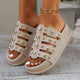 Women Platform Ssandals High Heels Slippers 2024 New Summer Flip Flops Beach Sandals Femme Designer New Rivet Party Dress Slides