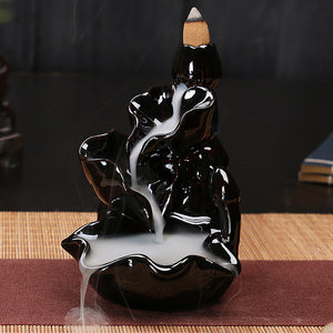 Creative Home Decor Backflow Stick Incense Burner Ceramic Censer Home Decoration Use In Home Teahouse Zen Yoga Decor -No Incense