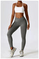 Scrunch Butt Gym Leggings Women Clothing  V Cross High Waist Yoga Pants Seamless Sports Leggings Femme Push Up Yoga Leggings
