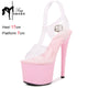 17CM High Heels Dance Shoes Modern Peep Toe Sandal