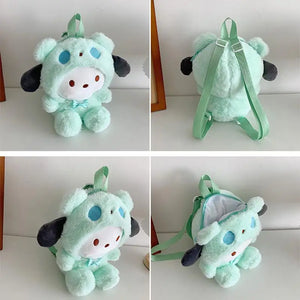 Sanrio Plush Backpack: Kuromi, Cinnamoroll Plushie Bag
