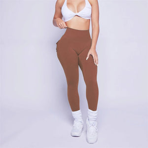 Pchee Bum Leggings 2023 Women High Waist Tights Pants Peach Hips with Pockets Women Workout Gym Leggings Yoga Pants