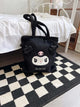 Sanrio Cute Lolita Kuromi My Melody Handbag Plush Bag Lovely Janpaese Style Shoulder Bag For Girl Student Black High-capacity