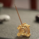 Lucky Feng Shui Copper Chinese Dragon Creative Retro Incense Holder Household Indoor Line Incense Burner Home Decor Craft