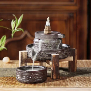 1pc, Buhrimill Incense Burner Hand Made Ceramic Incense Holder