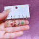 MIGGA 6pcs Mix and Match Christmas Dangle Earrings Set Gold Color Women Party Gift Jewelry