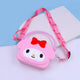 Sanrio Bag Kawaii Kitty Cinnamoroll Kuromi My Melody Coin Purse Shoulder Bags for Girl Cute Doll Handbag Kids Birthday Gift