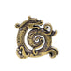 Lucky Feng Shui Copper Chinese Dragon Creative Retro Incense Holder Household Indoor Line Incense Burner Home Decor Craft