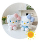 Kawaii Sanrio Hello Kitty Plush Backpack Stuffed Animal Doll Toy Women Plushie Bag Cartoon Cute Girl Shoulder Bag Birthday Gifts