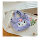 Sanrio Cinnamoroll Cute Plush Fashion Handbag 2023 New Cartoon Multicolor Furry Small Shoulder Bag Messenger Bag Backpack Wallet