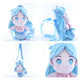 Mermaid Princess Shoulder Bags Little Girls Cute Coin Purses Children Mermaid Plush Toy Crossbody Bag