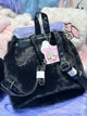 Sanrio Hellokitty Kuromi Mymelody Plush School Bag Kawaii Shoulder Bag Simple All-match Satchel Handbag Women's Fashion Backpack