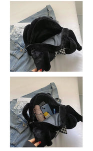 Kawaii Sanrio Plush Handbag Cinnamoroll Kuromi my Melody Women Tote Bagpack Shoulder Bag Fashion Female Messenger Bags Xmas Gift