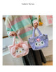 Sanrio Cinnamoroll Cute Plush Fashion Handbag 2023 New Cartoon Multicolor Furry Small Shoulder Bag Messenger Bag Backpack Wallet