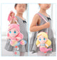 Mermaid Princess Shoulder Bags Little Girls Cute Coin Purses Children Mermaid Plush Toy Crossbody Bag