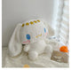 Large Sanrio Plush Backpack Cute Cinnamoroll Plush Doll My Melody Bag Cartoon Kawaii  Kulomi Plush Bag Gifts for Kids Girls