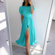 Solid Color Pearl Single-breasted Cardigan Dresses Women Princess Short Sleeve Dress Summer Female High Waist Pleated Hem Frock