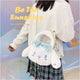 Sanrio Cinnamoroll Cute Plush Fashion Handbag 2023 New Cartoon Multicolor Furry Small Shoulder Bag Messenger Bag Backpack Wallet
