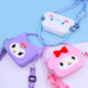 Sanrio Bag Kawaii Kitty Cinnamoroll Kuromi My Melody Coin Purse Shoulder Bags for Girl Cute Doll Handbag Kids Birthday Gift
