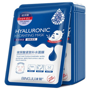 20pcs Hyaluronic Acid Collagen Moisturizing Firming Hydrating Facial Masks